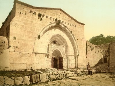 Facade of the church of the Tomb of the Virgin Mary in the Kedron Valley, Jerusalem by Swiss Photographer